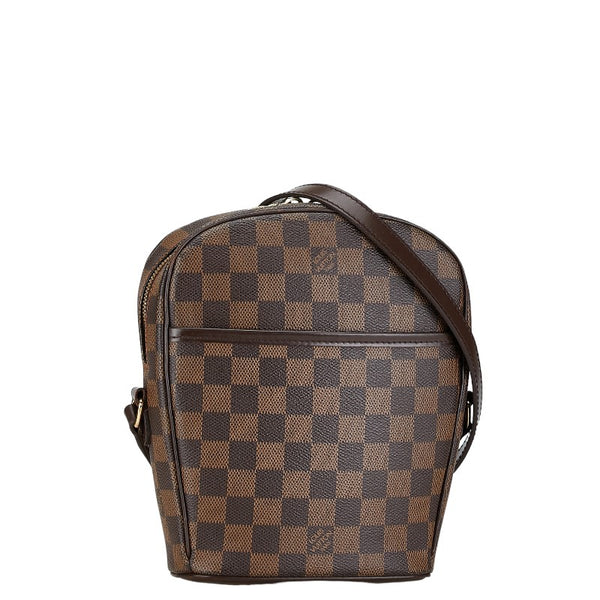 ルイ ヴィトン ダミエ イパネマPM 斜め掛け ショルダーバッグ  N51294 ブラウン PVC レザー レディース LOUIS VUITTON 【中古】