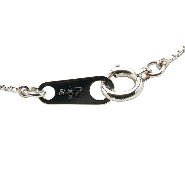 Pt900 プラチナ Pt850 プラチナ ルビー1.18ct ダイヤ0.32ct ペンダントネックレス レディース 【中古】