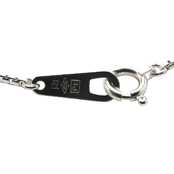Pt900 プラチナ Pt850 プラチナ ルビー0.67ct ダイヤ0.41ct ペンダントネックレス レディース 【中古】