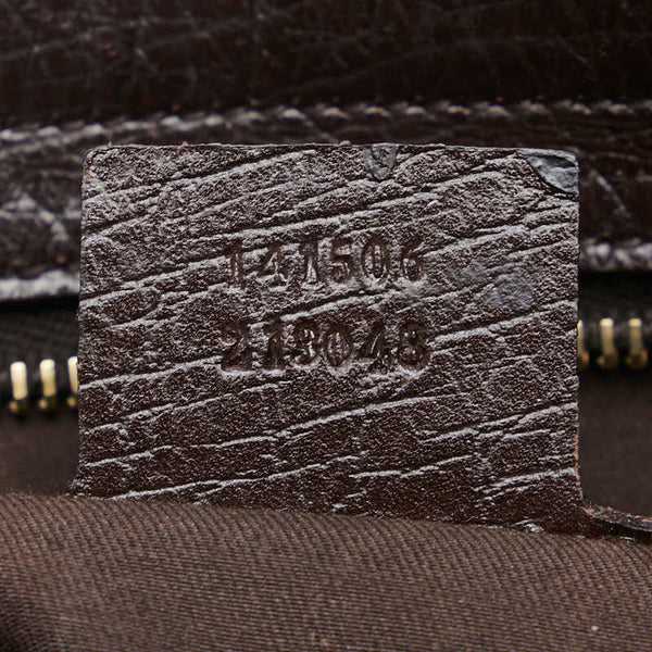 グッチ GGキャンバス ホースビット シェリーライン 斜め掛け ショルダーバッグ 141506 ベージュ ブラウン キャンバス レザー レディース GUCCI 【中古】