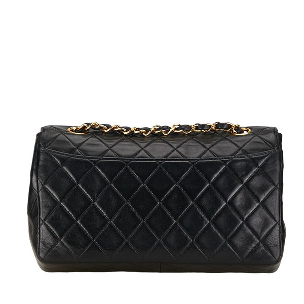 シャネル マトラッセ23 ココマーク シングルフラップ チェーン ショルダーバッグ ブラック ラムスキン レディース CHANEL 【中古】
