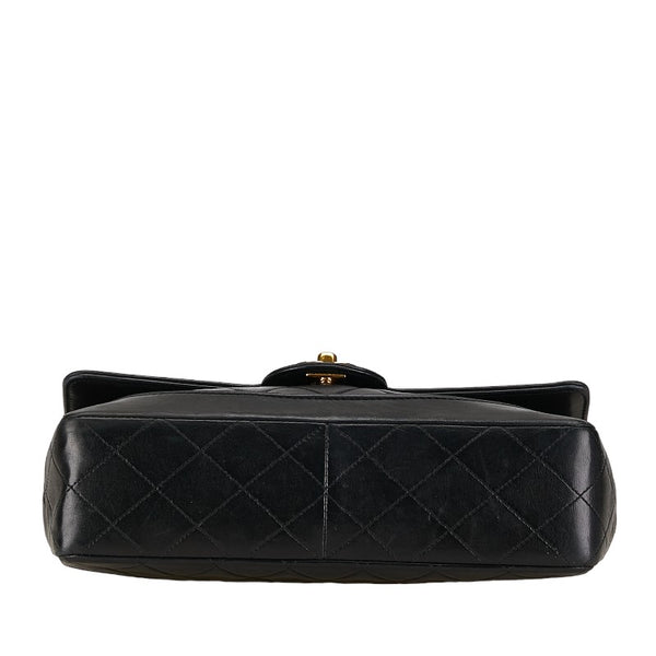 シャネル マトラッセ23 ココマーク シングルフラップ チェーン ショルダーバッグ ブラック ラムスキン レディース CHANEL 【中古】