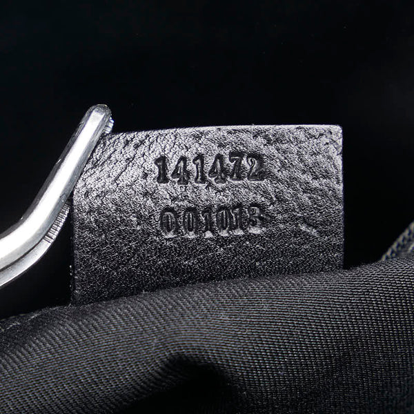 グッチ アビー ショルダーバッグ トートバッグ 141472 ブラック レザー レザー レディース GUCCI 【中古】