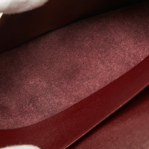 カルティエ マストライン 長財布 ロングウォレット ボルドー ワインレッド レザー レディース CARTIER 【中古】