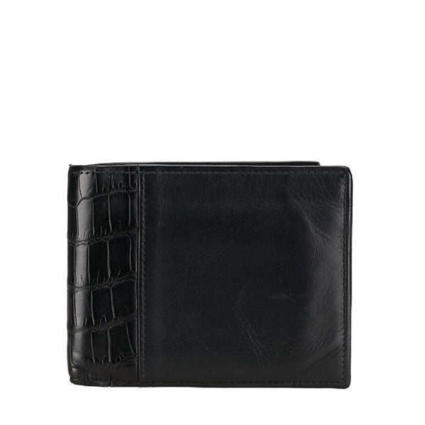 ボッテガヴェネタ 二つ折り財布 ブラック レザー レディース BOTTEGAVENETA 【中古】