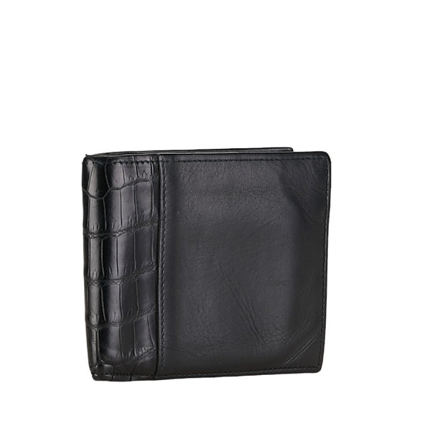 ボッテガヴェネタ 二つ折り財布 ブラック レザー レディース BOTTEGAVENETA 【中古】