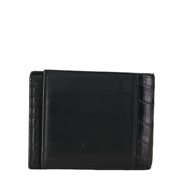 ボッテガヴェネタ 二つ折り財布 ブラック レザー レディース BOTTEGAVENETA 【中古】