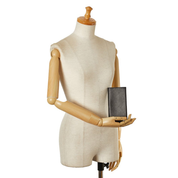 グッチ ロゴ 長財布 120959 ブラック レザー レディース GUCCI 【中古】