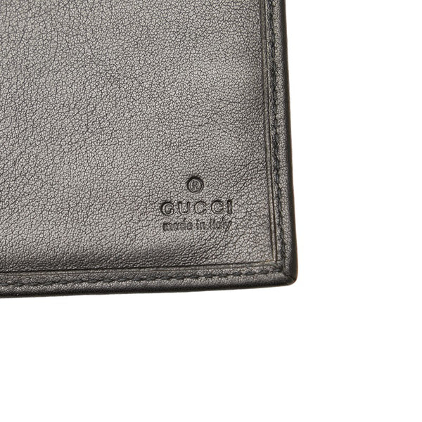 グッチ ロゴ 長財布 120959 ブラック レザー レディース GUCCI 【中古】