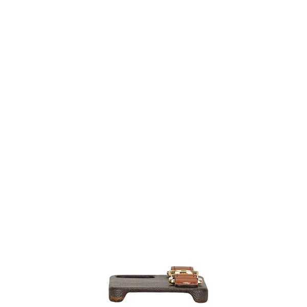 ルイ ヴィトン モノグラム バンパー ドーフィーヌ iPhoneケース iPhone12/12Pro用 M69782 ブラウン PVC レザー レディース LOUIS VUITTON 【中古】