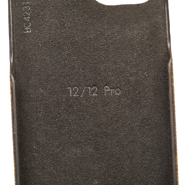 ルイ ヴィトン モノグラム バンパー ドーフィーヌ iPhoneケース iPhone12/12Pro用 M69782 ブラウン PVC レザー レディース LOUIS VUITTON 【中古】