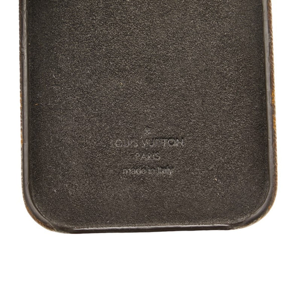 ルイ ヴィトン モノグラム バンパー ドーフィーヌ iPhoneケース iPhone12/12Pro用 M69782 ブラウン PVC レザー レディース LOUIS VUITTON 【中古】