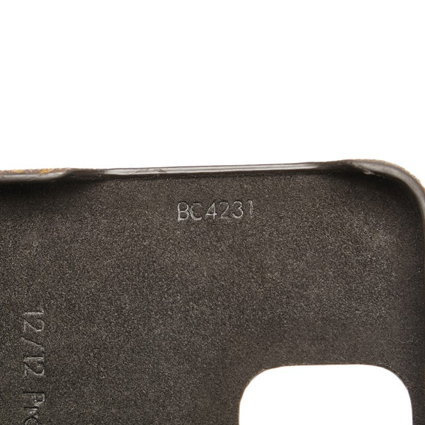ルイ ヴィトン モノグラム バンパー ドーフィーヌ iPhoneケース iPhone12/12Pro用 M69782 ブラウン PVC レザー レディース LOUIS VUITTON 【中古】