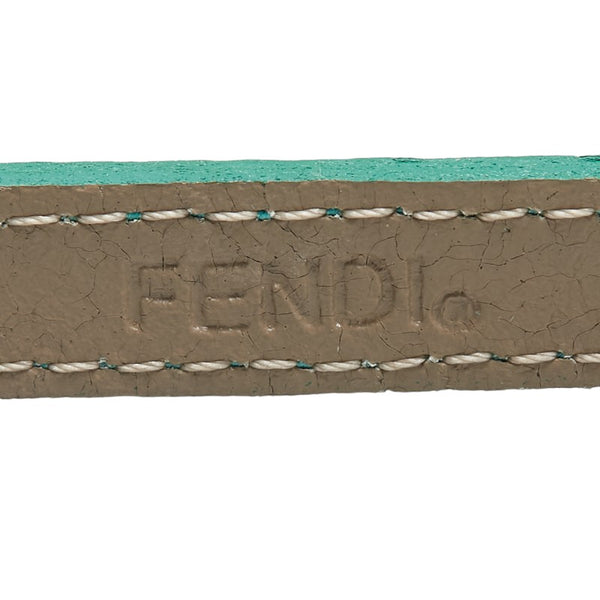フェンディ カメレオン チェンジベルト9色 腕時計 640L クオーツ ホワイト文字盤 メッキ レザー レディース FENDI 【中古】