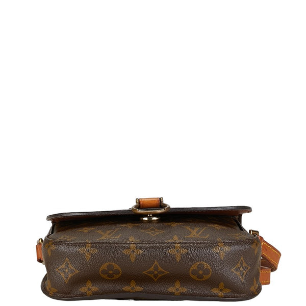 ルイ ヴィトン モノグラム サンクルーMM 斜め掛け ショルダーバッグ M51243 ブラウン PVC レザー レディース LOUIS VUITTON 【中古】