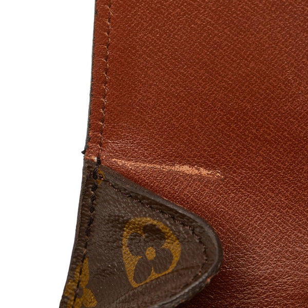 ルイ ヴィトン モノグラム サンクルーMM 斜め掛け ショルダーバッグ M51243 ブラウン PVC レザー レディース LOUIS VUITTON 【中古】