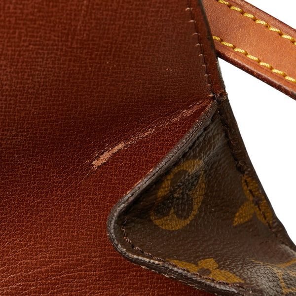 ルイ ヴィトン モノグラム サンクルーMM 斜め掛け ショルダーバッグ M51243 ブラウン PVC レザー レディース LOUIS VUITTON 【中古】