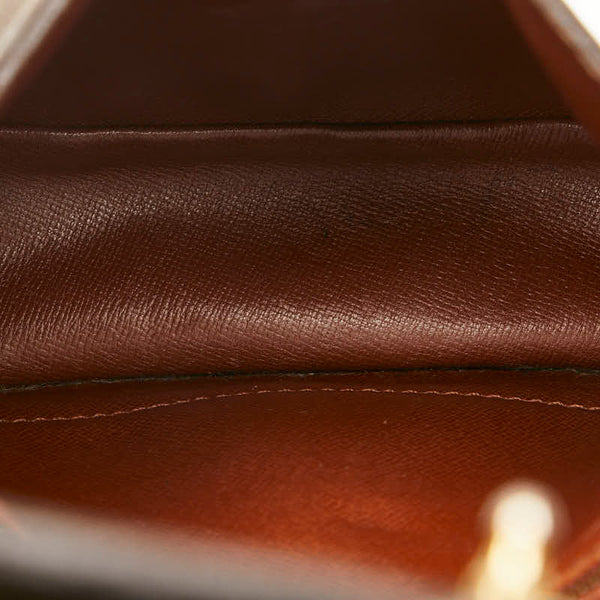 ルイ ヴィトン モノグラム サンクルーMM 斜め掛け ショルダーバッグ M51243 ブラウン PVC レザー レディース LOUIS VUITTON 【中古】