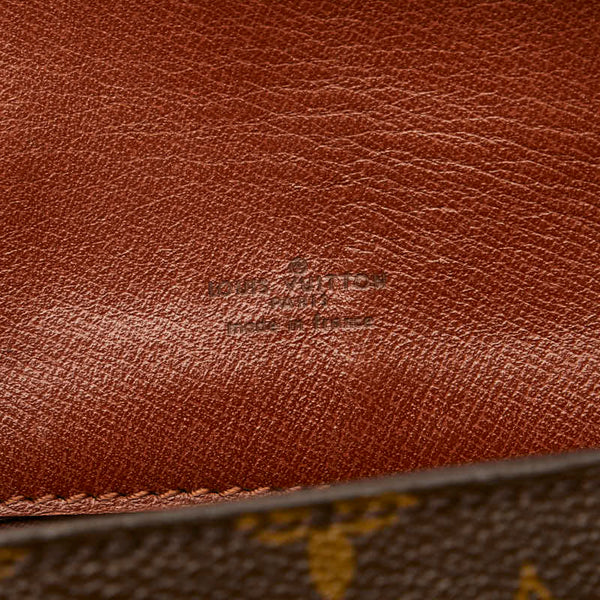 ルイ ヴィトン モノグラム サンクルーMM 斜め掛け ショルダーバッグ M51243 ブラウン PVC レザー レディース LOUIS VUITTON 【中古】