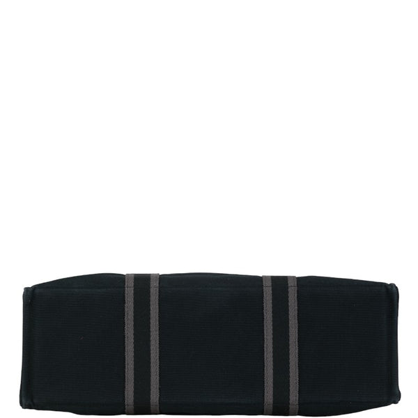 エルメス フールトゥGM ハンドバッグ トートバッグ ブラック キャンバス レディース HERMES 【中古】