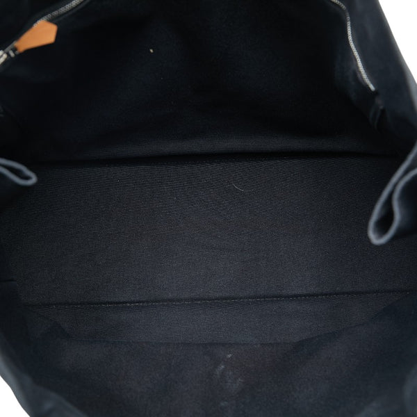 エルメス フールトゥGM ハンドバッグ トートバッグ ブラック キャンバス レディース HERMES 【中古】