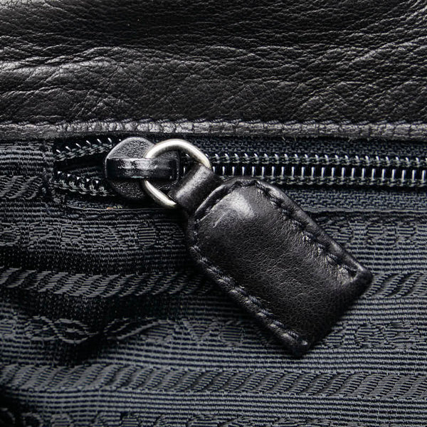 プラダ トートバッグ ショルダーバッグ ブラック レザー レディース PRADA 【中古】