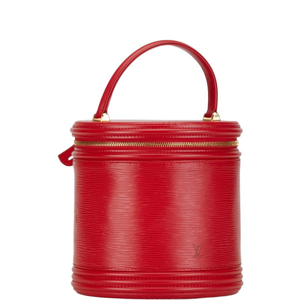 ルイ ヴィトン エピ カンヌ ハンドバッグ バニティバッグ M48037 カスティリアンレッド レザー レディース LOUIS VUITTON 【中古】