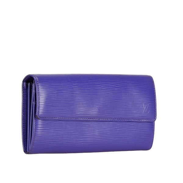 ルイ ヴィトン エピ ポルトフォイユサラ 長財布 M6031G フィグ パープル レザー レディース LOUIS VUITTON 【中古】