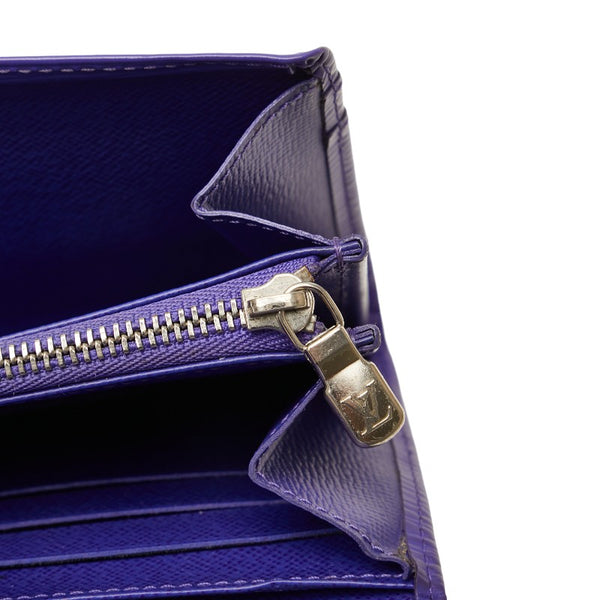 ルイ ヴィトン エピ ポルトフォイユサラ 長財布 M6031G フィグ パープル レザー レディース LOUIS VUITTON 【中古】