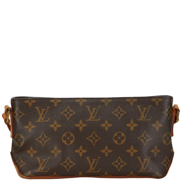 ルイ ヴィトン モノグラム トロター 斜め掛け ショルダーバッグ  M51240 ブラウン PVC レザー レディース LOUIS VUITTON 【中古】