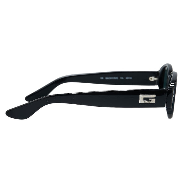 グッチ オーバル サングラス GG2417 ブラック ブルー プラスチック レディース GUCCI 【中古】