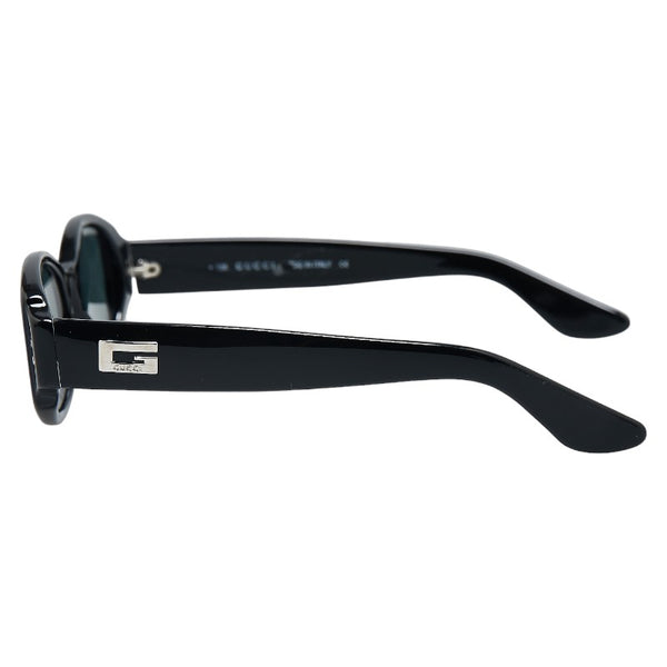 グッチ オーバル サングラス GG2417 ブラック ブルー プラスチック レディース GUCCI 【中古】