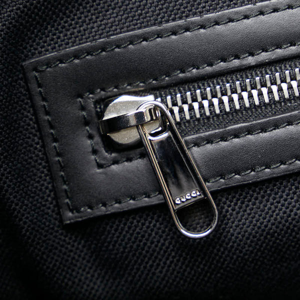 グッチ GGスプリーム シェリーライン トートバッグ ショルダーバッグ 495560 ブラック PVC レザー レディース GUCCI 【中古】