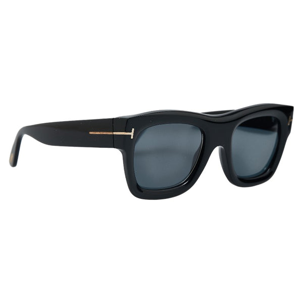 トムフォード 度入り Wagner-02 ワグナー サングラス TF558 01A ブラック プラスチック メンズ TOM FORD 【中古】