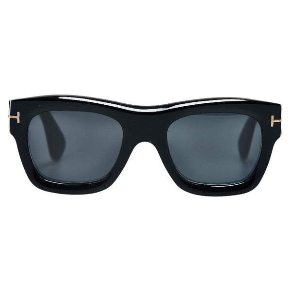 トムフォード 度入り Wagner-02 ワグナー サングラス TF558 01A ブラック プラスチック メンズ TOM FORD 【中古】