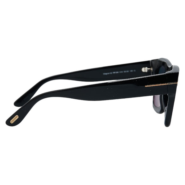 トムフォード 度入り Wagner-02 ワグナー サングラス TF558 01A ブラック プラスチック メンズ TOM FORD 【中古】