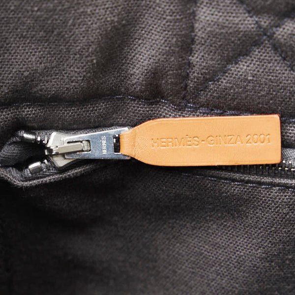 エルメス サックフルートゥPM 2001年銀座限定 ハンドバッグ グレー オレンジ キャンバス レディース HERMES 【中古】