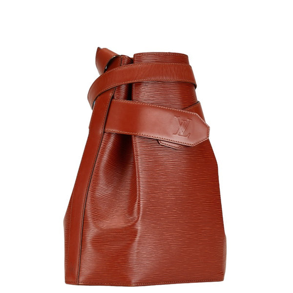 ルイ ヴィトン エピ サックデポールGM ショルダーバッグ M80193 ケニアブラウン レザー レディース LOUIS VUITTON 【中古】