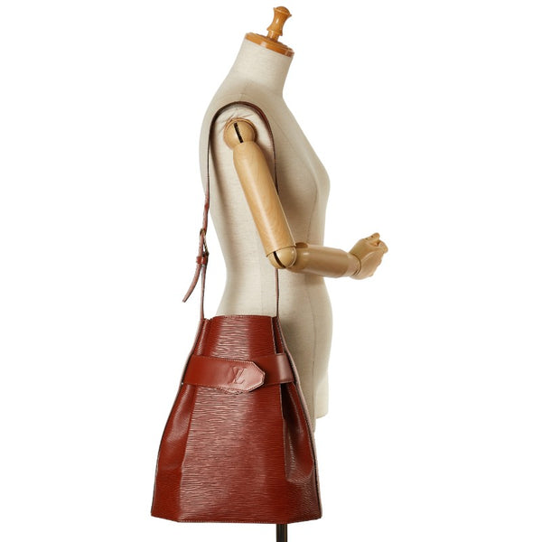 ルイ ヴィトン エピ サックデポールGM ショルダーバッグ M80193 ケニアブラウン レザー レディース LOUIS VUITTON 【中古】