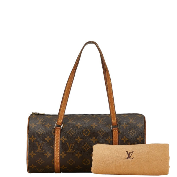 ルイ ヴィトン モノグラム パピヨン30 ハンドバッグ M51385 ブラウン PVC レザー レディース LOUIS VUITTON 【中古】
