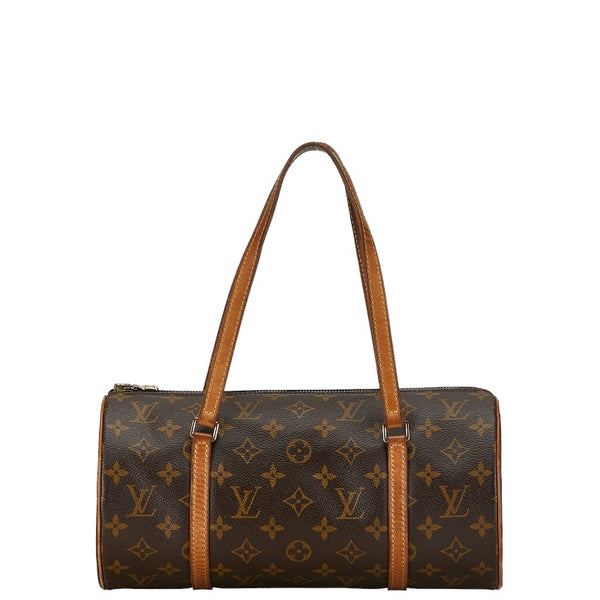 ルイ ヴィトン モノグラム パピヨン30 ハンドバッグ M51385 ブラウン PVC レザー レディース LOUIS VUITTON 【中古】