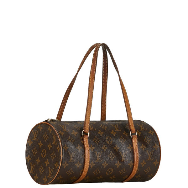 ルイ ヴィトン モノグラム パピヨン30 ハンドバッグ M51385 ブラウン PVC レザー レディース LOUIS VUITTON 【中古】