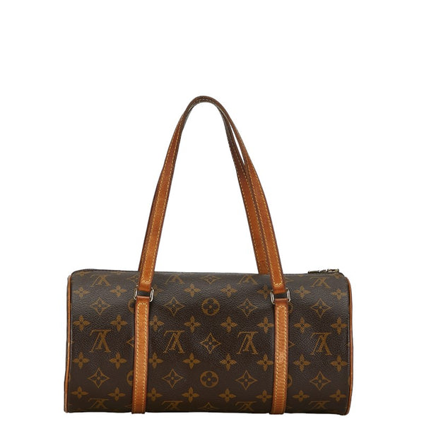 ルイ ヴィトン モノグラム パピヨン30 ハンドバッグ M51385 ブラウン PVC レザー レディース LOUIS VUITTON 【中古】