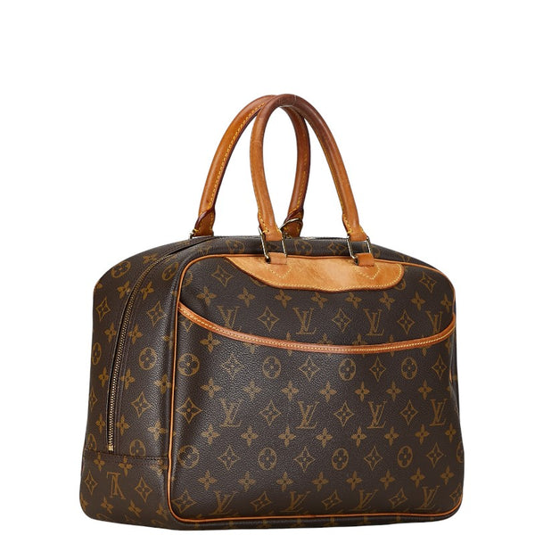 ルイ ヴィトン モノグラム ドーヴィル ハンドバッグ M47270 ブラウン PVC レザー レディース LOUIS VUITTON 【中古】