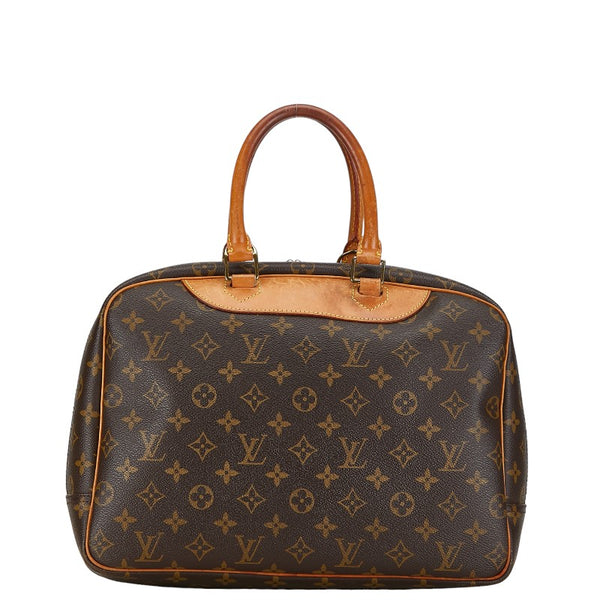 ルイ ヴィトン モノグラム ドーヴィル ハンドバッグ M47270 ブラウン PVC レザー レディース LOUIS VUITTON 【中古】