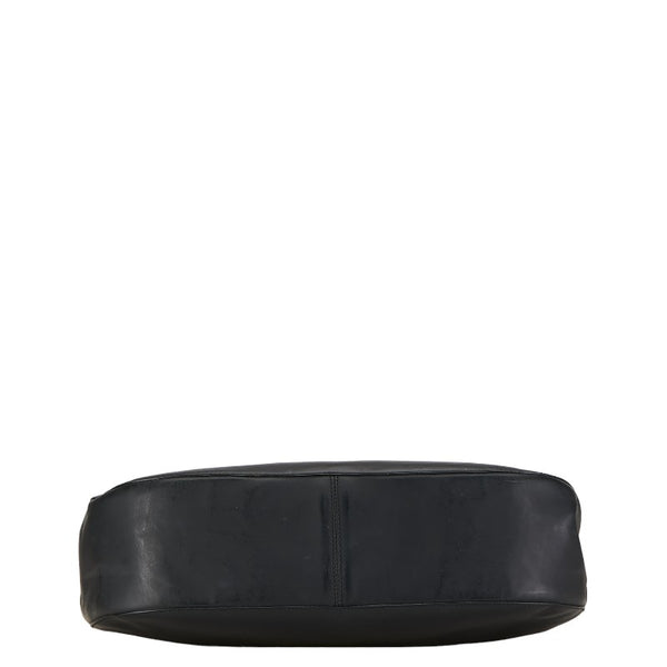 グッチ バンブー ハンドバッグ 001 3760 ブラック レッド レザー レディース GUCCI 【中古】