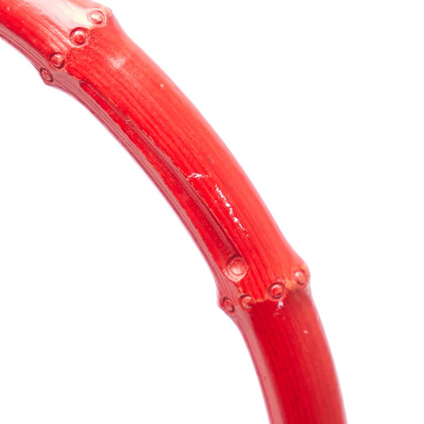 グッチ バンブー ハンドバッグ 001 3760 ブラック レッド レザー レディース GUCCI 【中古】