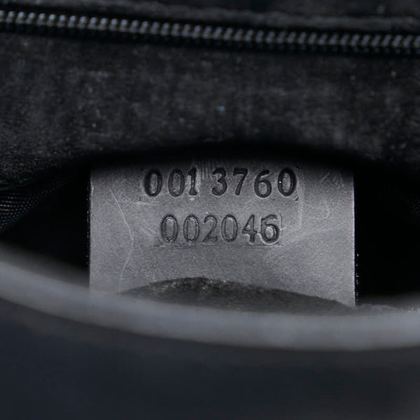 グッチ バンブー ハンドバッグ 001 3760 ブラック レッド レザー レディース GUCCI 【中古】