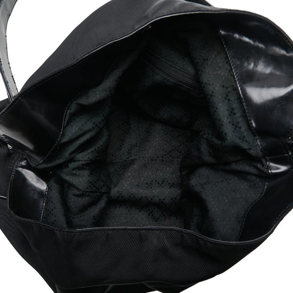 グッチ バンブー ハンドバッグ ショルダーバッグ ２WAY 001 2404 ブラック キャンバス レディース GUCCI 【中古】