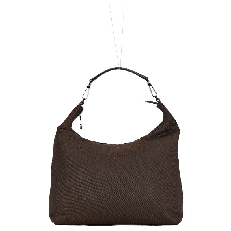 グッチ ハンドバッグ ワンショルダーバッグ 001 1955 ブラウン ナイロン レザー レディース GUCCI 【中古】